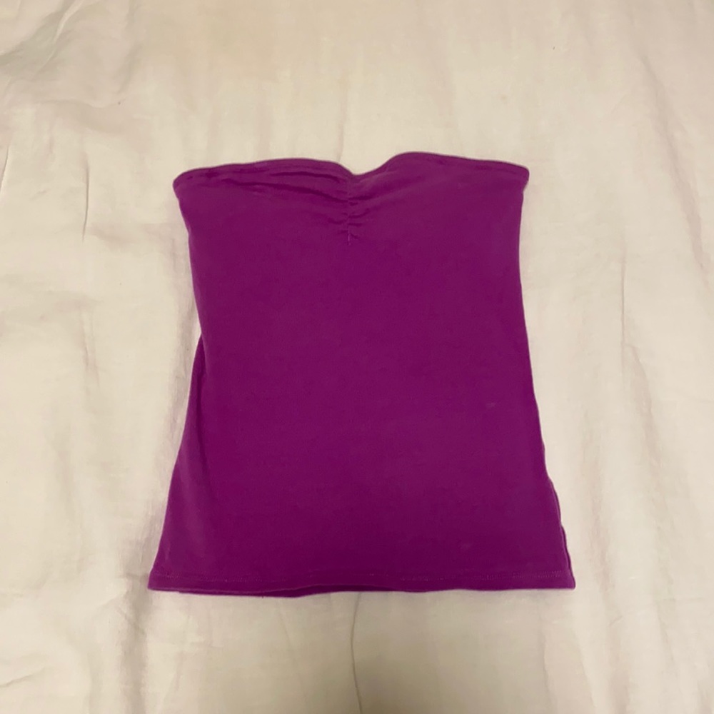 Aerie ruched tube top fuschia